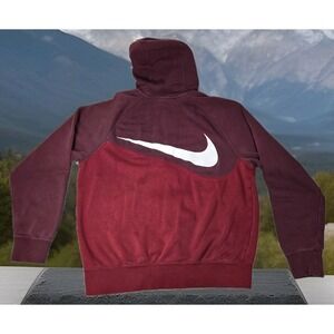 Nike Hooded Jacket Womens Medium M Red Two Toned 2019